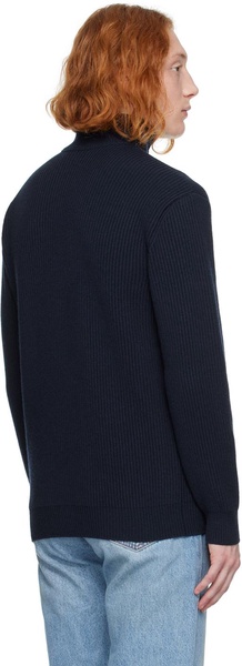 Navy Half-Zip Sweater