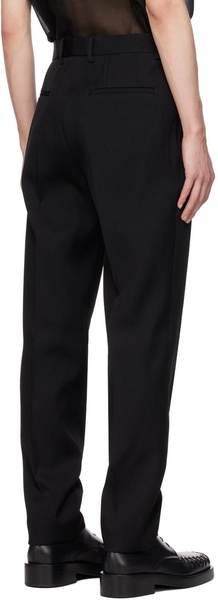 Black Slim-Fit Trousers