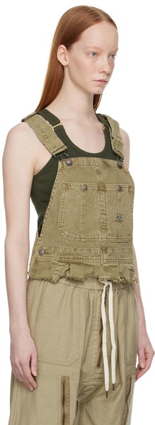 Khaki Damon Denim Tank Top