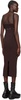 Brown Interlink Midi Dress