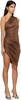 Brown Single-Shoulder Minidress