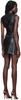 Black Scout Faux-Leather Minidress