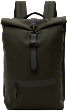 Khaki Rolltop Rucksack Backpack