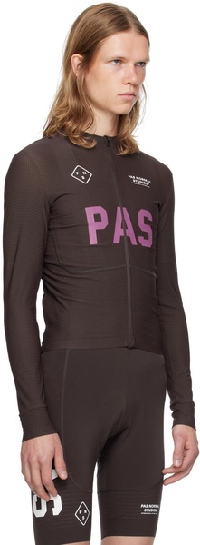 Burgundy PAS Mechanism Pro Long Sleeve Top