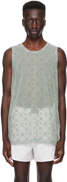 Gray Moonogram Tank Top