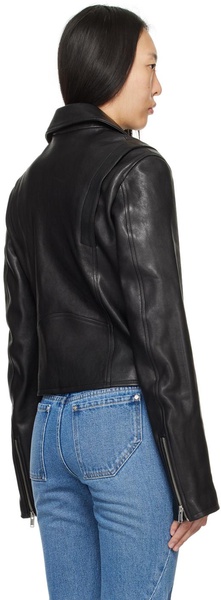 Black Biker Leather Jacket