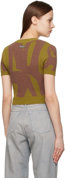 Khaki Jacquard Sweater