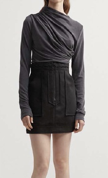 collins skirt in black