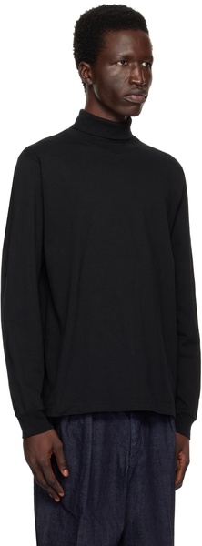 Black Pima Cotton Turtleneck