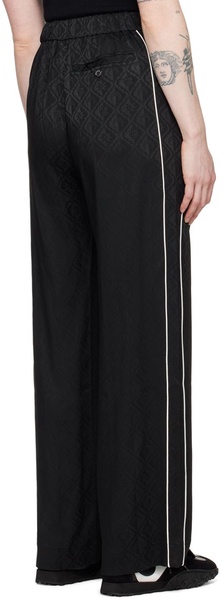 Black Jacquard Trousers