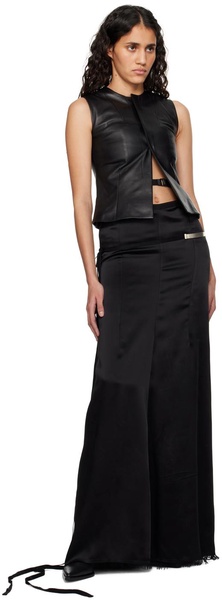 Black Yael Leather Vest