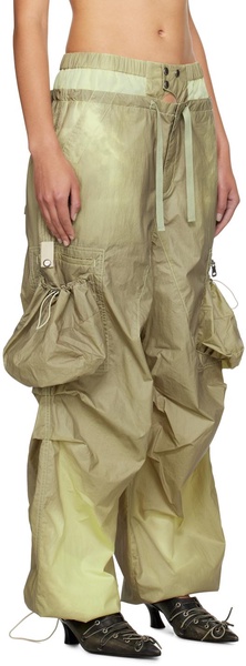 Khaki Balloon Cargo Pants