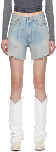 SSENSE Exclusive Blue Damon Denim Shorts