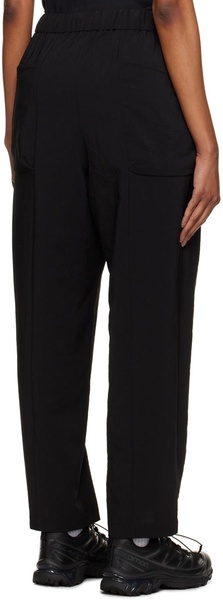 Black Poplin Trousers