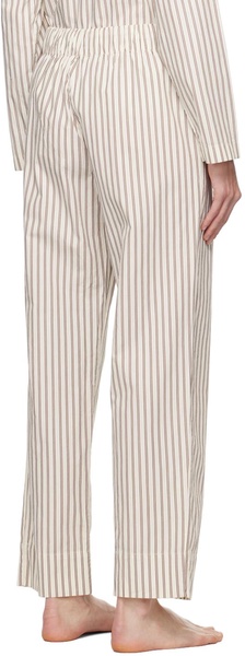 Off-White & Brown Drawstring Pyjama Pants