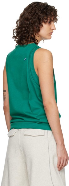 Green Layered Tank Top