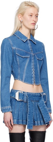 Blue Corset Denim Jacket