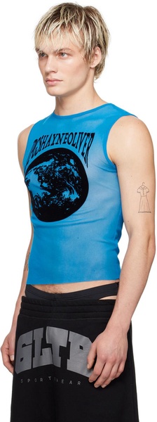 Blue Shayne Oliver Edition Earth Tank Top