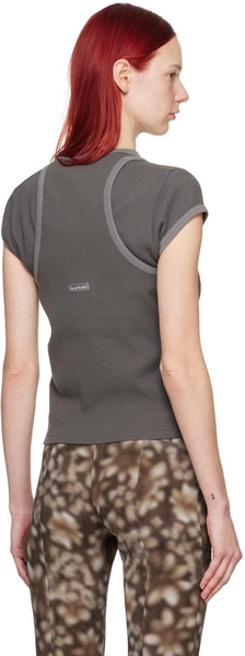 Gray Garment-Dyed Tank Top