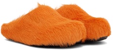 Orange Fussbett Sabot Slip-On Loafers