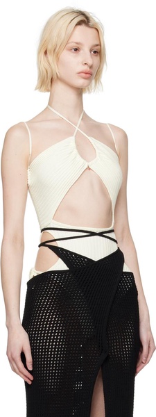 Off-White Sleeveless Bodysuit