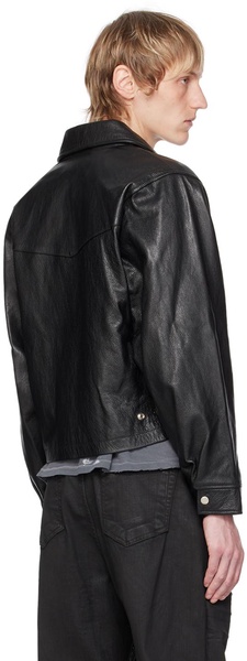 Black Signature Western Leather Jacket