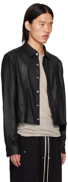 Black Porterville Alice Strobe Leather Jacket