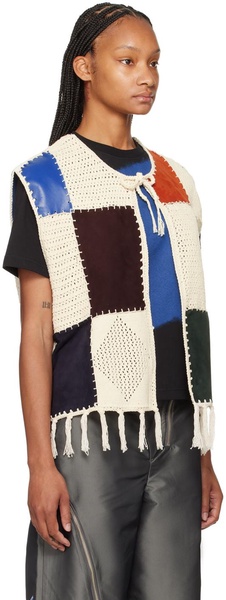 Multicolor Patchwork Vest