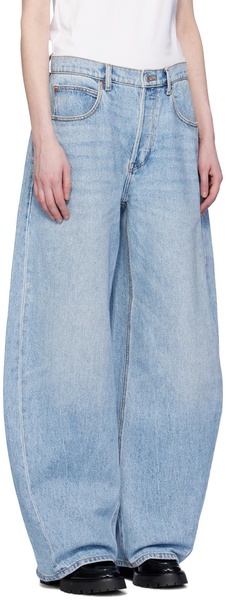 Oversize rounded low rise jeans