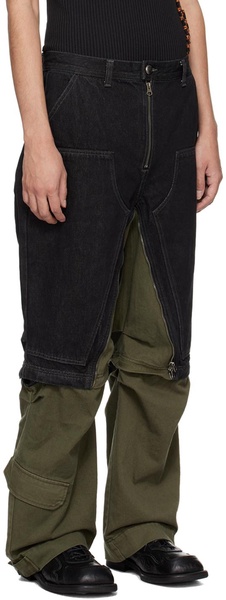 Black & Khaki Milly Jeans