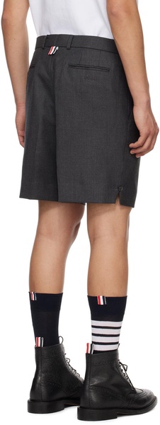 Gray Sack Mini Shorts