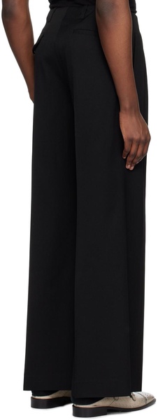 Black Extra Wide Trousers