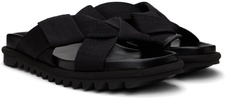 Black Criss-Crossing Sandals