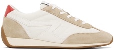 Off-White & Beige Retro Runner Slim Sneakers