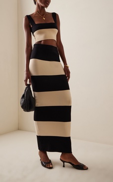 Theo Striped Knit Maxi Skirt