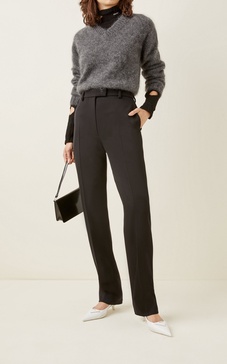 Wool Straight-Leg Pants