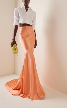 Charmeuse Silk Maxi Skirt