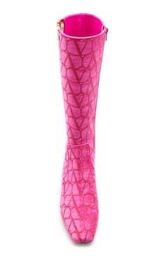 VLogo Jacquard Knee Boots