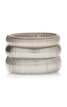 Exclusive Set-of-Three Cobra Silver Bracelets