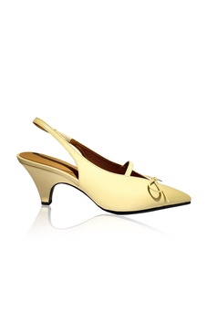 Dotu Slingback Leather Pumps