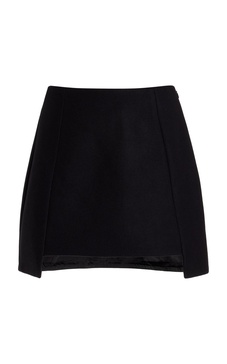 Angelia Wool-Blend Mini Skirt