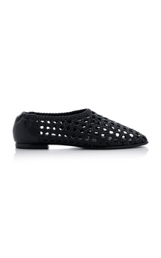 Eden Woven Leather Ballet Flats