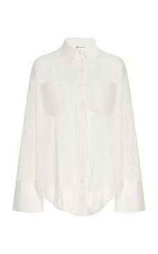 Oversized Cotton-Blend Shirt