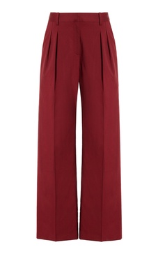 Sbiru High-Rise Wool Wide-Leg Pants