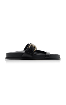 Prince Leather Slide Sandals