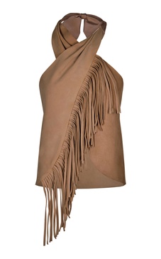 Sonora Fringed Leather Top