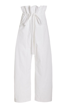 Drawstring Cotton Fisherman Pants