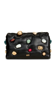 Amalia Embellished Leather Clutch