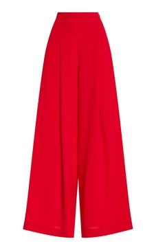 High-Rise Crepe Wide-Leg Pants