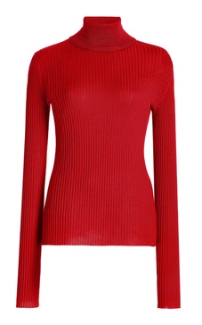 Peppe Ribbed-Knit Cashmere-Silk Turtleneck Sweater